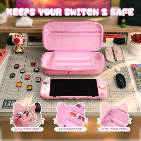 Kawaii Kitties Under Sakura Switch 2 Case