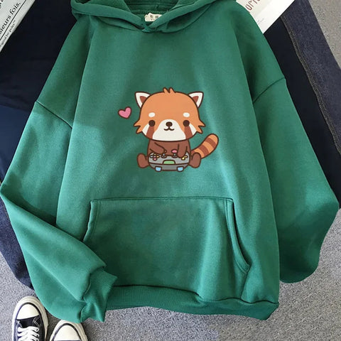 Kawaii Red Panda Gamer Hoodie