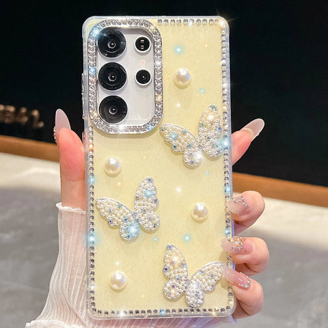 Coquette Pearls & Butterflies Samsung Phone Case