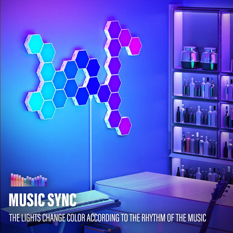 RGB Bluetooth LED Hexagon Lights