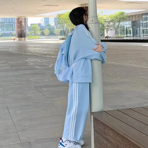Pastel Hoodies & Sweatpants Outfits
