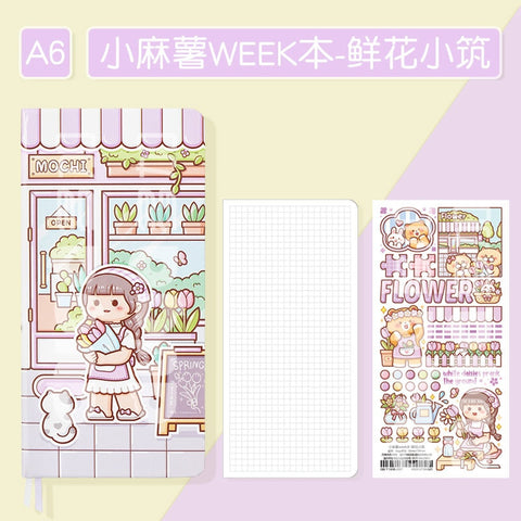 Cute Grid Paper Notebook