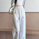 Kawaii Bear Embroidered Drawstring Pants