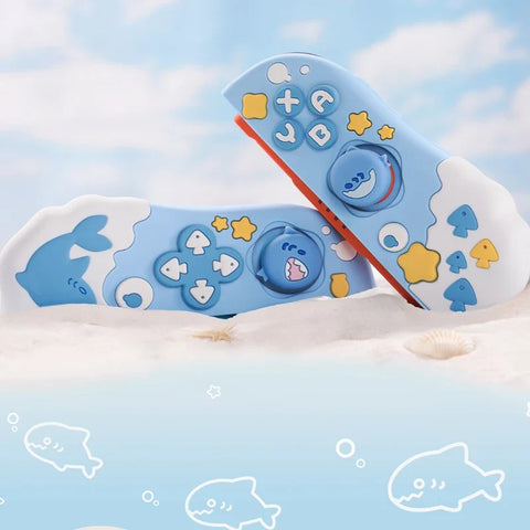 Kawaii Sharky and Friends Switch Hard Cover and Grips NS2