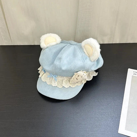 Kawaii Strawberry Bear Hat