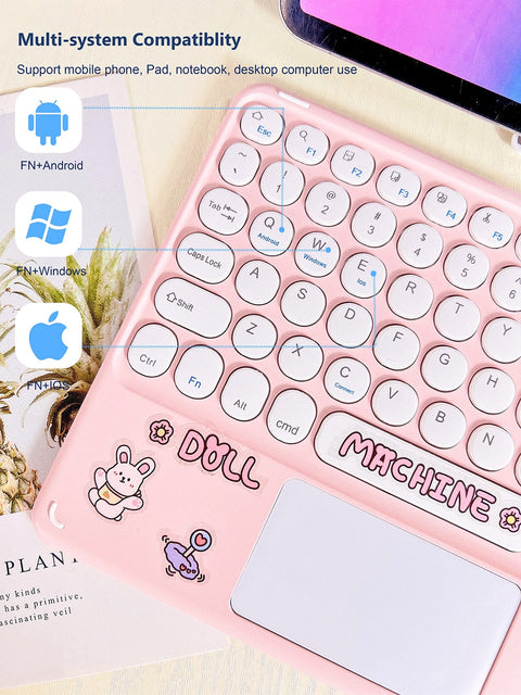 Pastel Wireless iPad Keyboard & Mouse