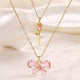 Enchanting Butterfly Rose Necklace