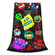Gaming Meme Blankets – Lightweight Velvet Throw Blanket for Geometry Dash Merch