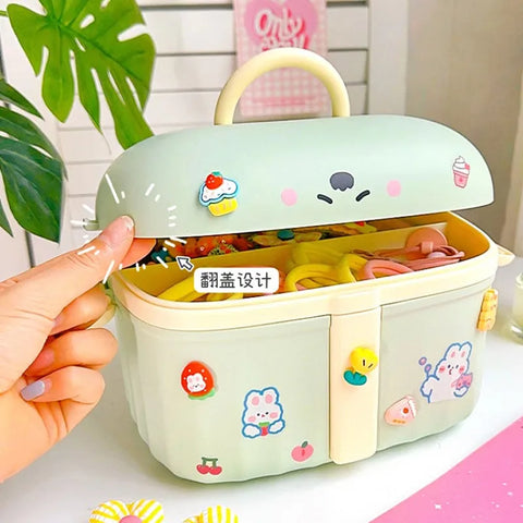 Pastel Hair Accessory Organizer Boxes
