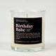 Birthday Babe Glass Candle