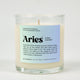 Aries Horoscope Glass Candle