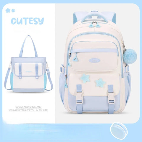 Kawaii Pastel Cutesy Backpack Set