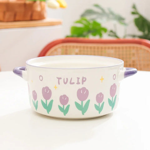 Kawaii Flower Ramen Bowl