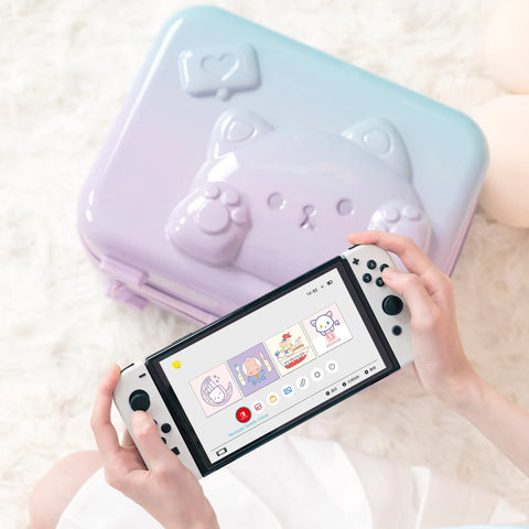 Secure Neko Storage Case for Nintendo Switch