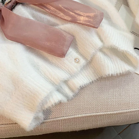 Soft Cropped Sailor Cardigan