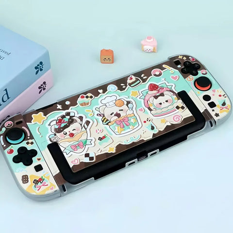 Kawaii Bears Bakery Switch Case OLED/NS2