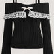 Off Shoulder Knit Top