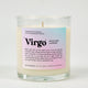 Virgo Horoscope Glass Candle