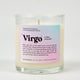 Virgo Horoscope Glass Candle