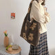 Cute Teddy Bear Print Tote Bag
