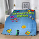 Geometry Dash Blanket – Soft Cozy Printed Throw Blanket for Gaming Room Decor