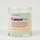 Cancer Astrology Glass Candle