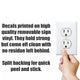 Fake Power Outlet Stickers (3 Pack) | Prank Wall Decals for Office and Home