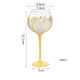 Hand Painted Flower Glass Stemware