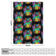 Geometry Dash Throw Blanket – Soft Geometric Gaming Throw For Cozy Snuggle