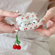 Cute Cherry Print AirPods Case