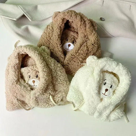 Kawaii Bear Hat With Mask