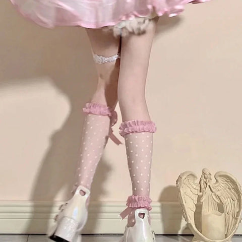 Pretty Polka Dot Socks