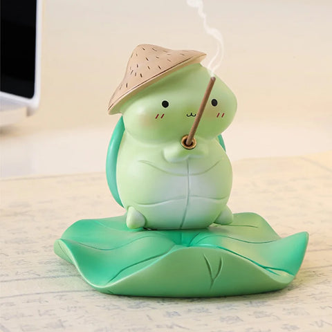 Kawaii Frog Phone Stand & Incense Holder