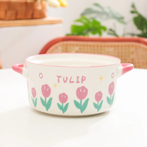 Kawaii Flower Ramen Bowl