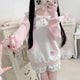 Cute Strawberry Bunny Sailor Sweater