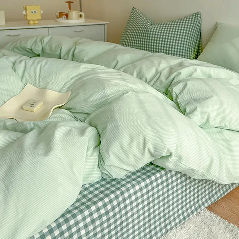 Cute Gingham Bedding Set