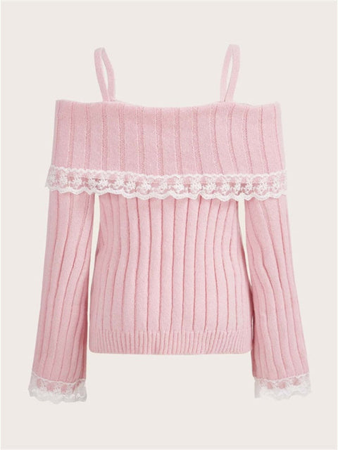 Off Shoulder Knit Top