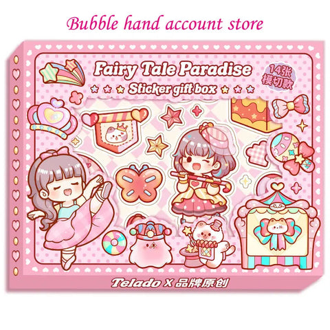 Kawaii Theater Girl Sticker Box