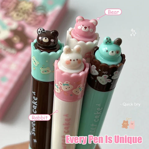Kawaii Cupcake Cuties Gel Pens 4PCS