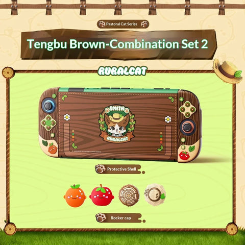 Kawaii Farming Neko Switch Case and Accessories NS/OLED/NS2