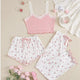Pink & White Floral Pajamas Set