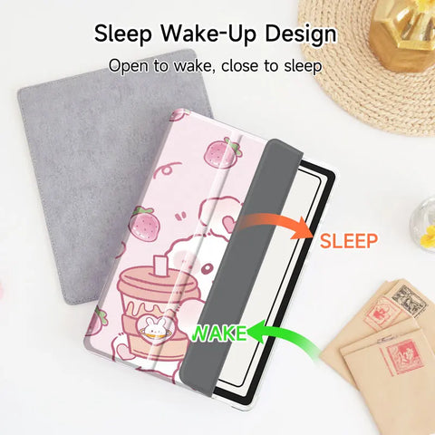 Strawberry Bunny & Coffee iPad Case