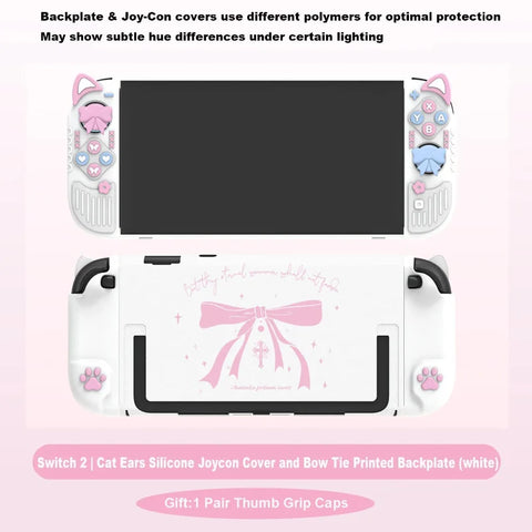Kawaii Neko and Bows Switch Case NS/OLED/NS2