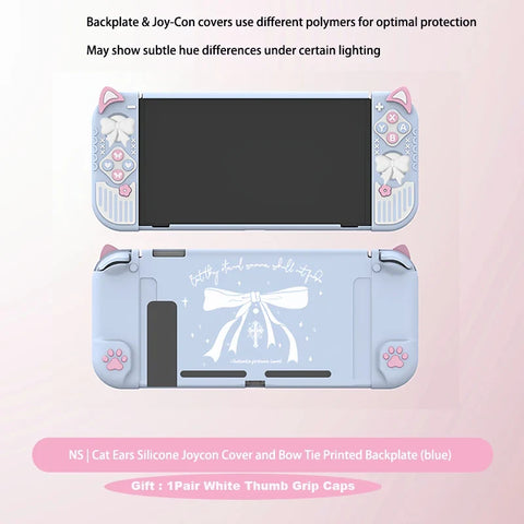 Kawaii Neko and Bows Switch Case NS/OLED/NS2