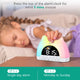 Cute Cat Rainbow Night Light & Alarm Clock