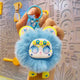 Cute Furry Flower Animal Keychains