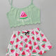 Watermelon Crop Top Pajamas
