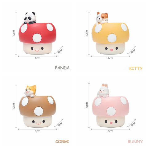 Kawaii Mushroom Succulents Plant Pots