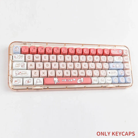 Snack Bunnies Kawaii Keycaps Set