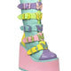 Pastel Wedge Platform Boots